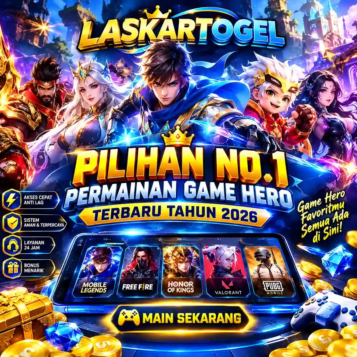 Galeri foto LASKARTOGEL PILIHAN NO.1 PERMAINAN GAME HERO TERBARU TAHUN 2026 di Jakarta